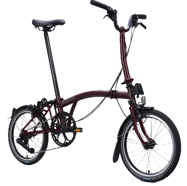 Brompton folding bike, unfolded