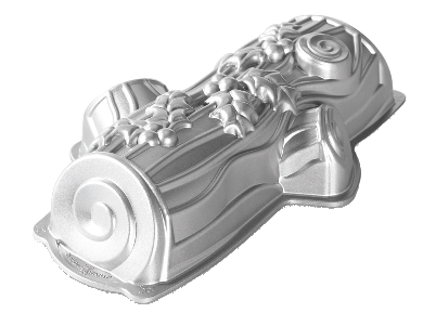 a Christmas log cake pan