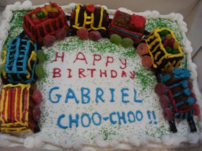 Grandma-esque train cakes